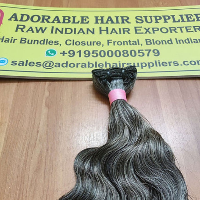 Bulk Grey Hair Extensions