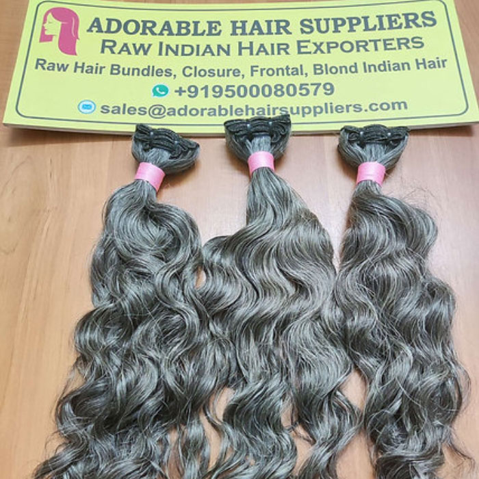Bulk Grey Hair Extensions