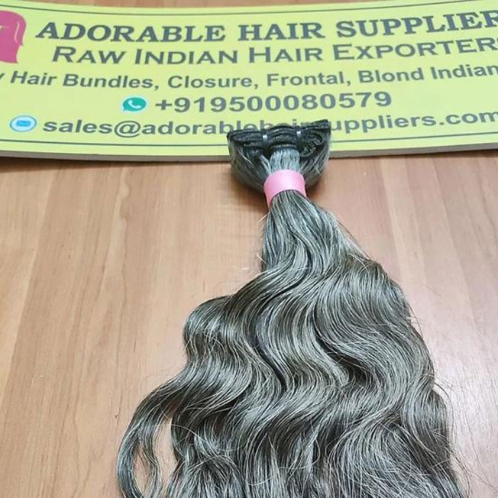 Bulk Grey Hair Extensions