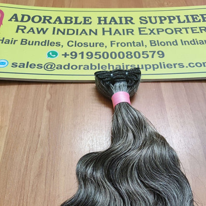 grey human hair extensions supplier