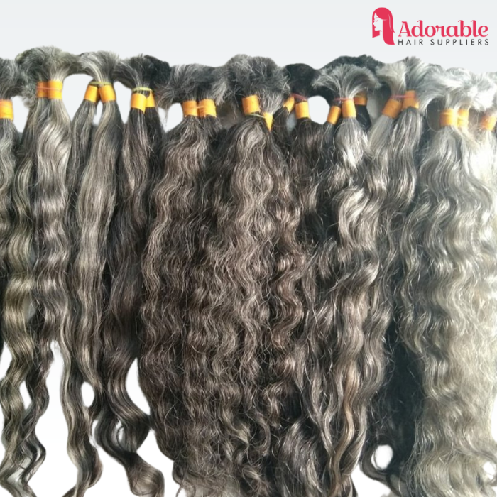 grey human hair extensions supplier